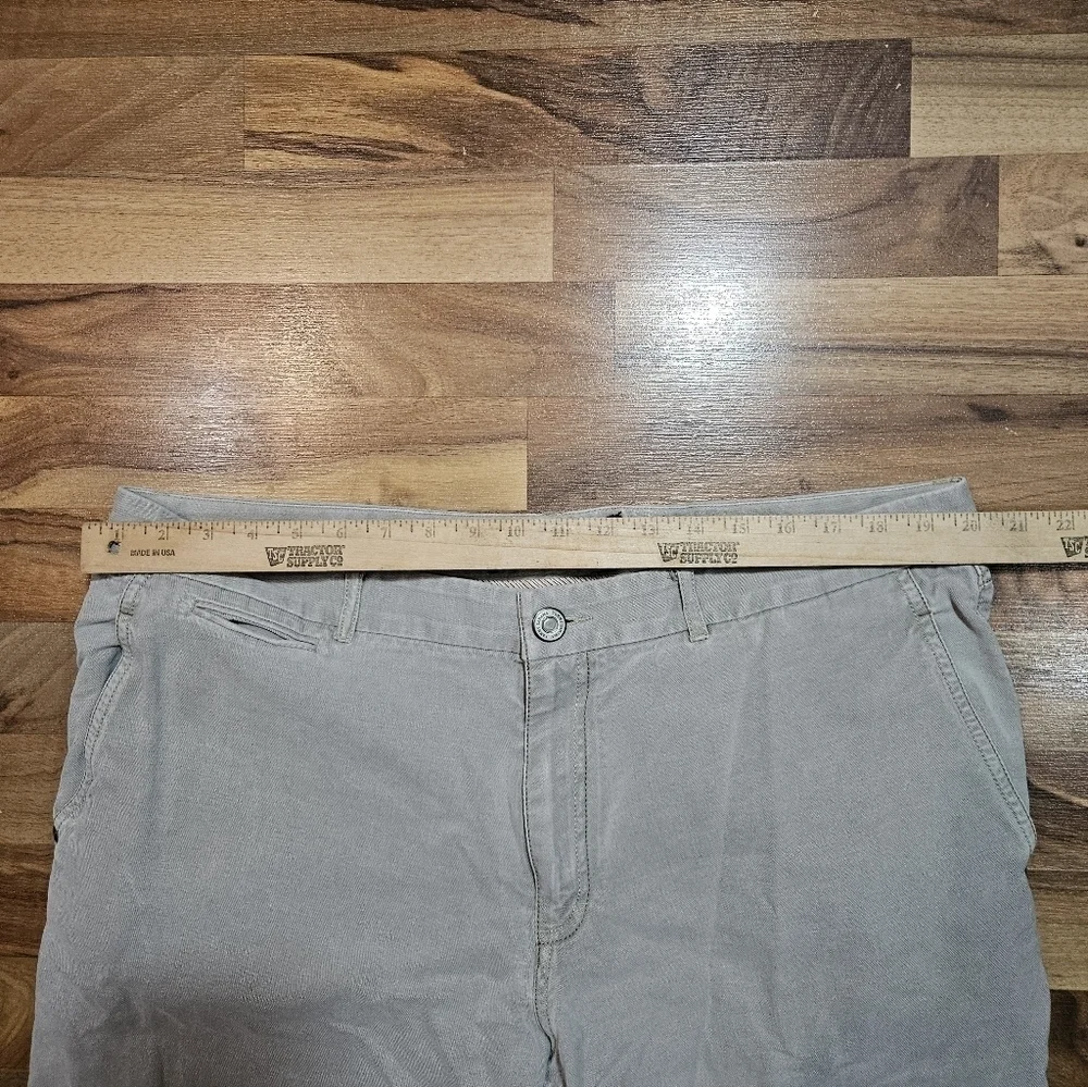 Tommy Bahama Jeans Mens 38x32 Gray Silk Cotton Blend Straight Leg Stretch Pant